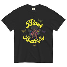Load image into Gallery viewer, BLACK BUTTERFLY NUBIAN TEE - SHIRT FIENDZ STORE