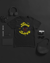 Load image into Gallery viewer, BLACK BUTTERFLY NUBIAN TEE - SHIRT FIENDZ STORE