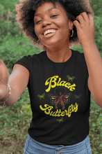 Load image into Gallery viewer, BLACK BUTTERFLY NUBIAN TEE - SHIRT FIENDZ STORE