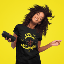 Load image into Gallery viewer, BLACK BUTTERFLY NUBIAN TEE - SHIRT FIENDZ STORE